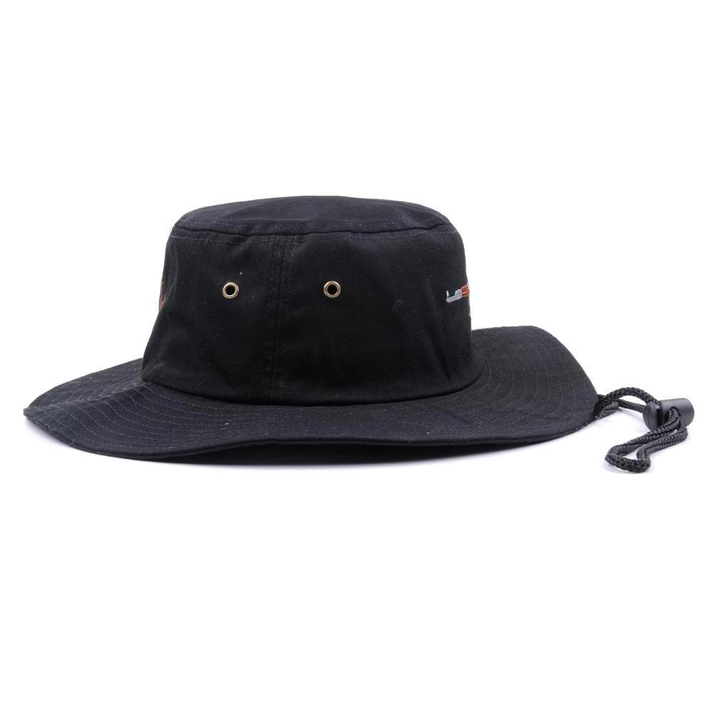 Summer Wholesale custom fisherman hats small order plain wide brim designer bucket hat with string for men