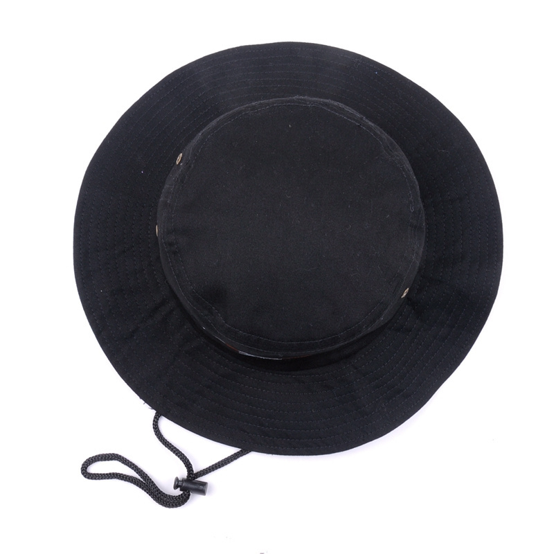 Summer Wholesale custom fisherman hats small order plain wide brim designer bucket hat with string for men