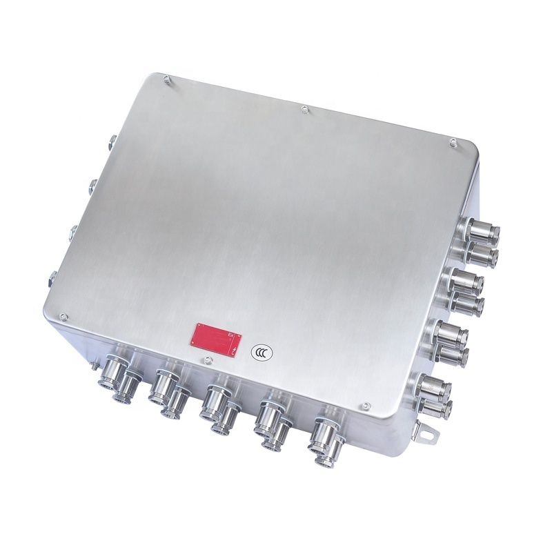 ATEX explosion proof enclosure IECEx junction box ex e d IIB IIC IP65 aluminum stainless steel