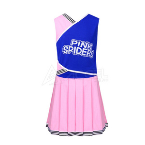 Hot Sale 2023 Customized Logo Printing Women Hot Sale Cotton Polyester Material Cheerleading Uniform For Women