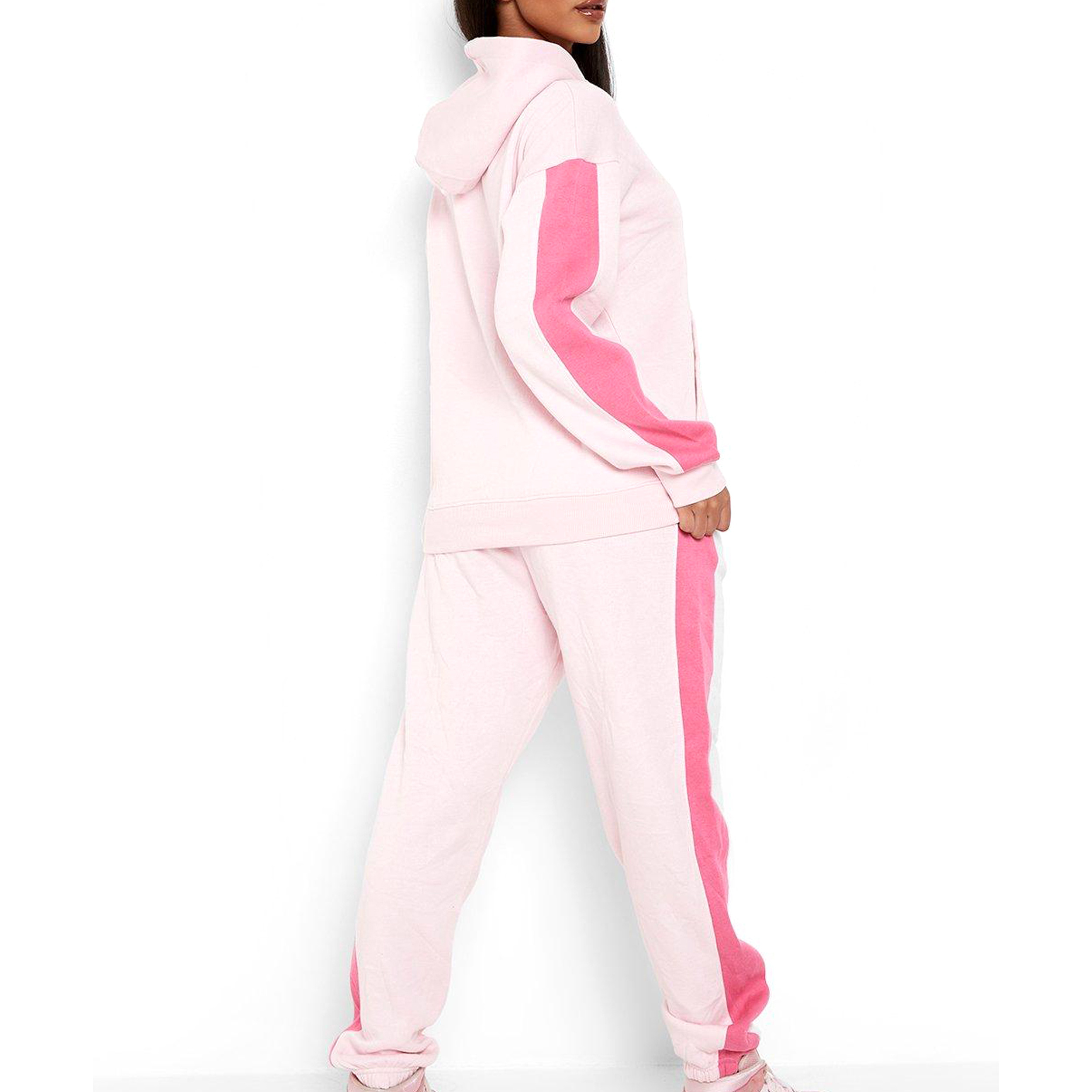 2023 Wholesale Customized Women Sexy Jogger Track suits New Design High Quality Cotton Fleece Women Hooded Sweat suit Set