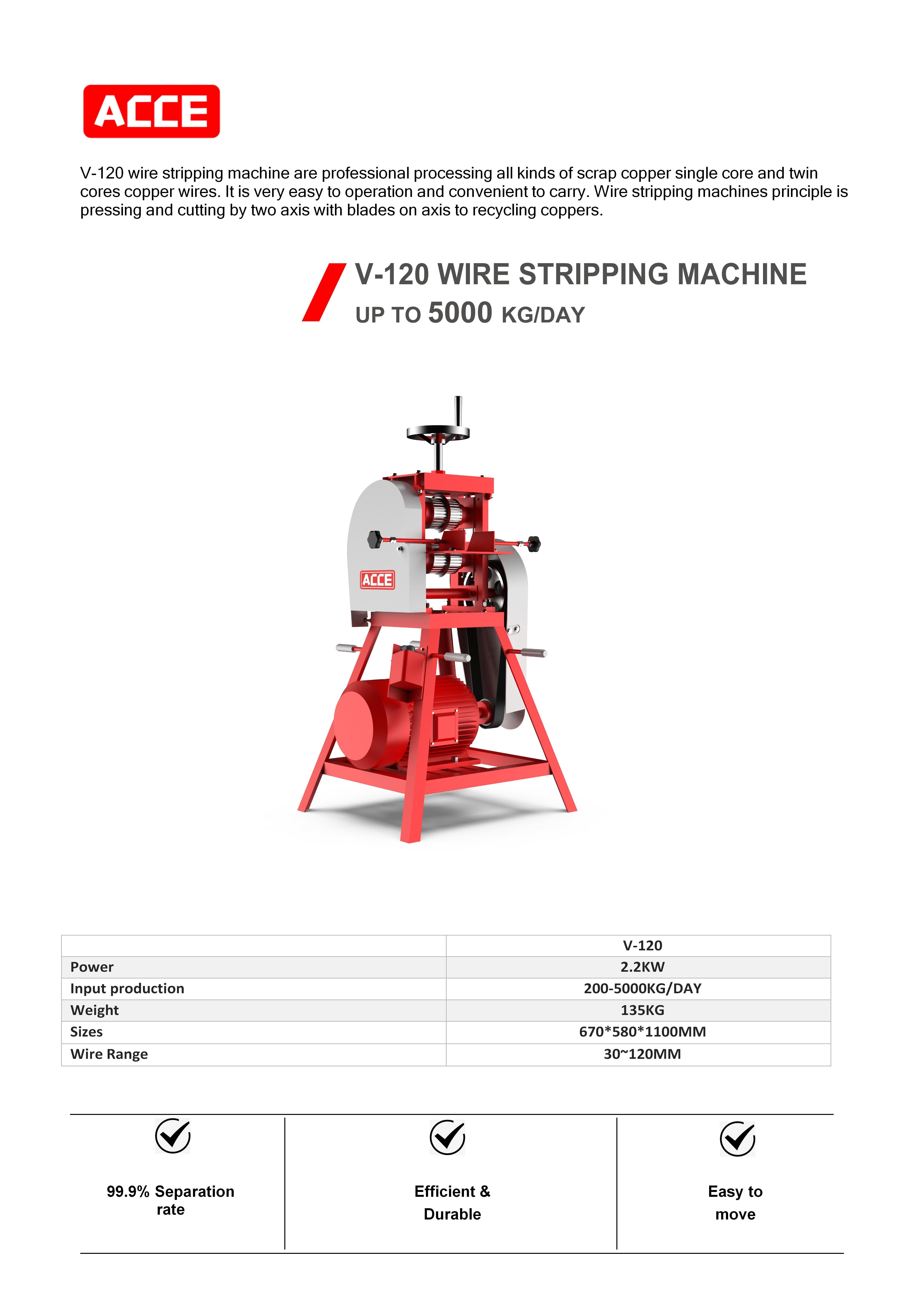 wire stripper scrap cable stripper Thick cable peeling equipment for sell wire cutting tool