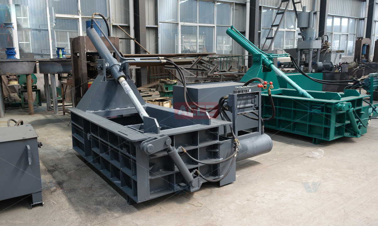 1000KN Pressure Hydraulic Baler Horizontal Used Scrap Metal Hydraulic Compress Baler Baling