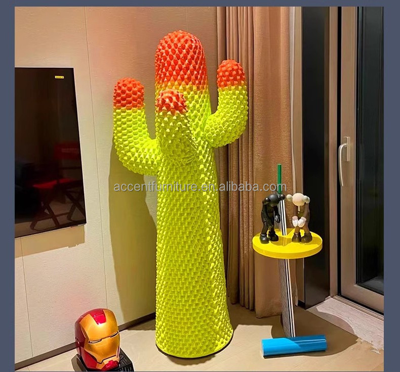 Modern creative living room bedroom furnishing furniture interior design luxury fiberglass secure H90-200cm cactus coat rack