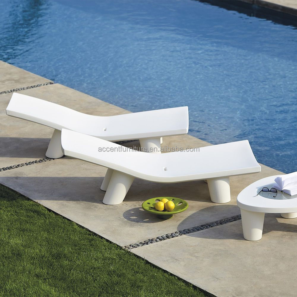 FRP designer furniture outdoor garden pool side chaise lounge bench chair coffee tables patio table and chair set