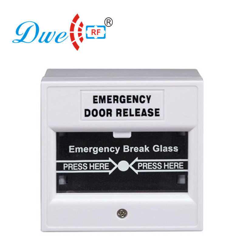 double pole double throw 12 volt break glass emergency push button switch for access control system