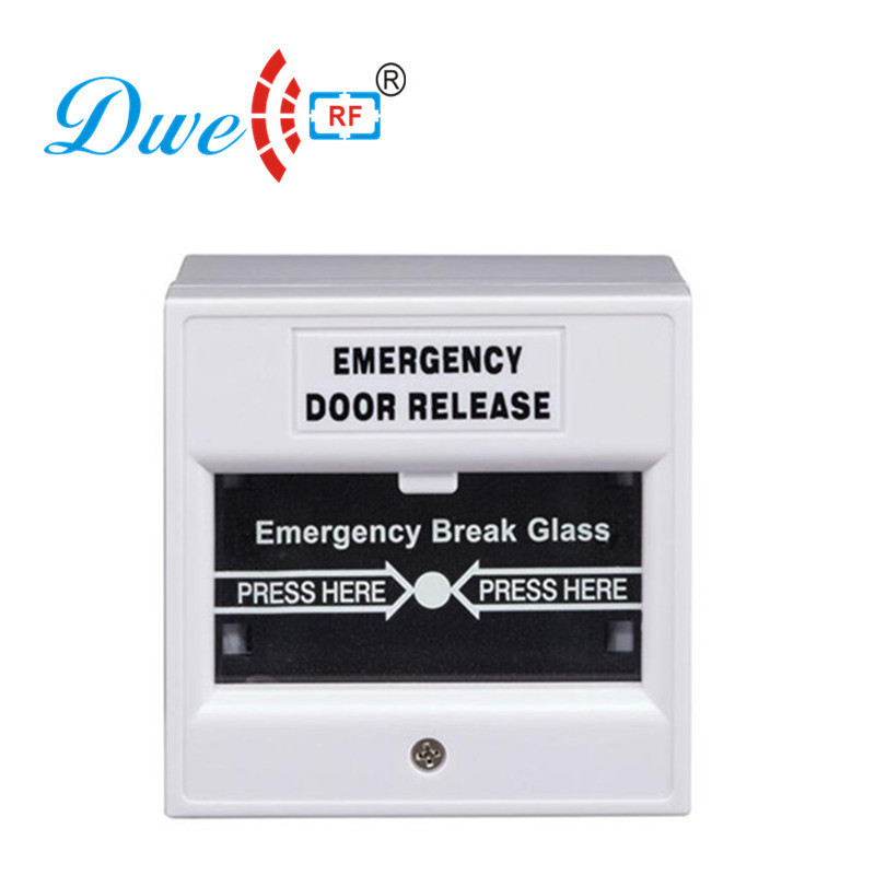 double pole double throw 12 volt break glass emergency push button switch for access control system