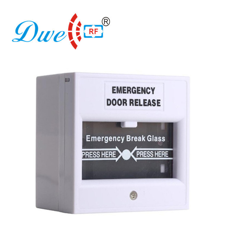 double pole double throw 12 volt break glass emergency push button switch for access control system