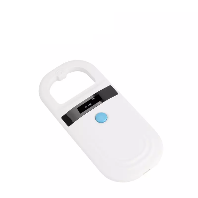 134,2 khz iso 11784 and 11785 pet microchip scanner OLED portable mini rfid reader with rechargeable battery