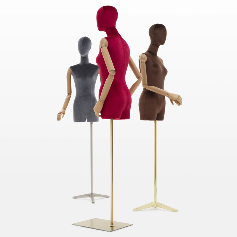 Samples new design half body mannequin laptop standing mannequin full body woman