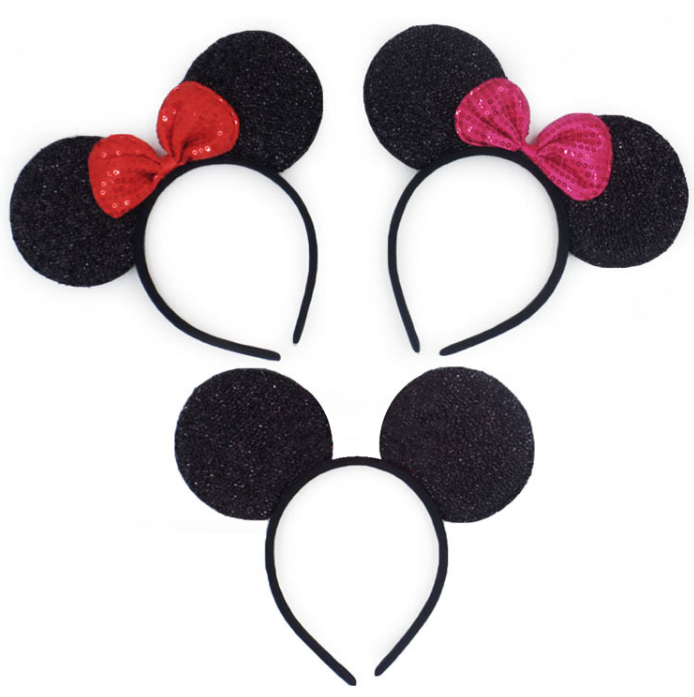 New Year and Christmas headband  wholesale cute mouse ear animal headband