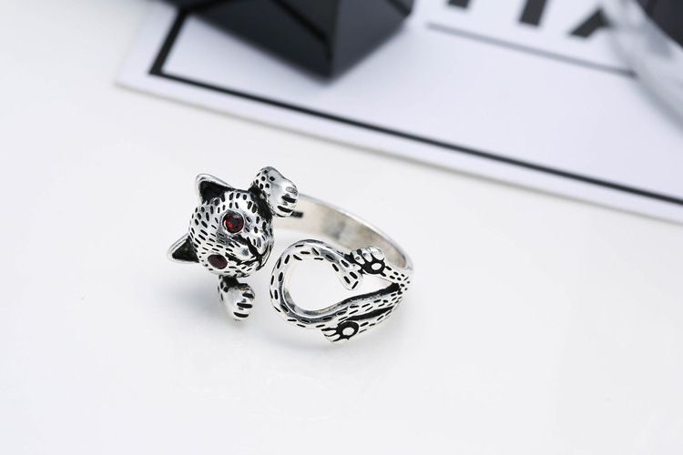 925 Silver Ring Diamond New Design Spot Leopard Silver Ring