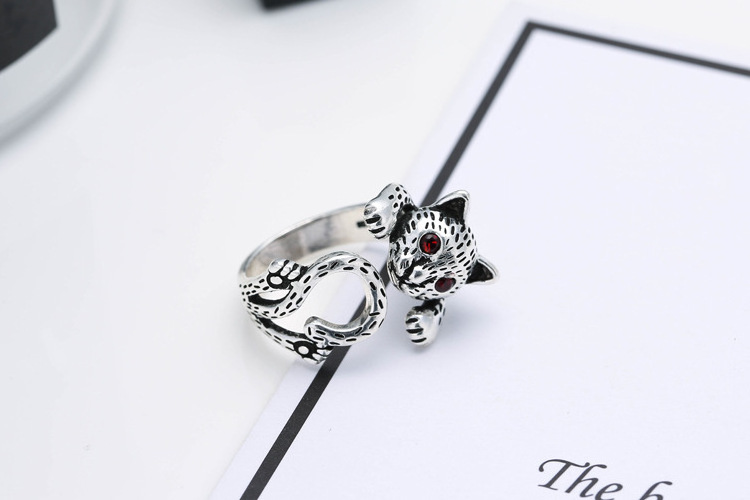 925 Silver Ring Diamond New Design Spot Leopard Silver Ring