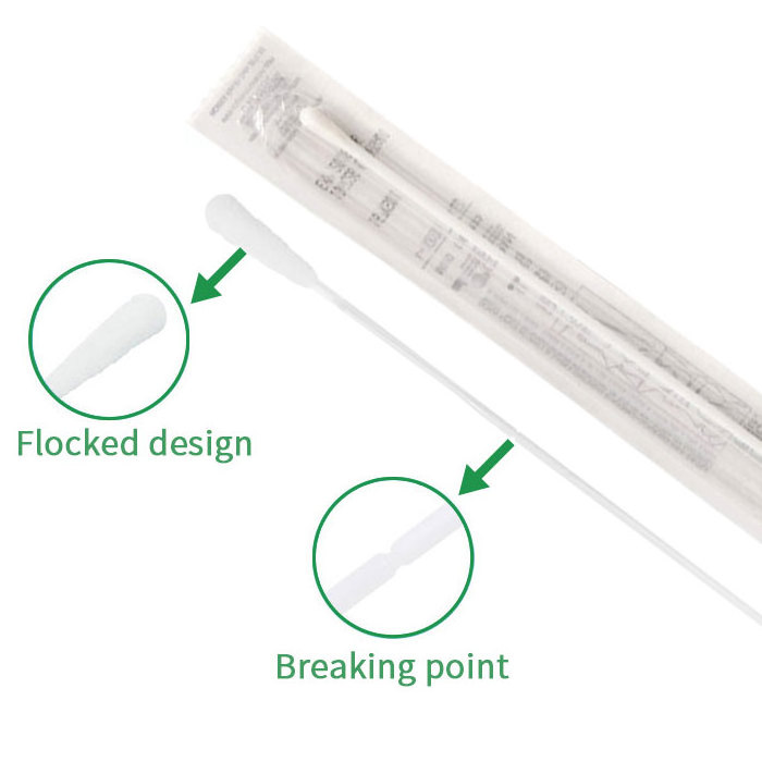 Medical Disposable Sample Collection Tube With Flocked Swab VTM Test Kit 7ml