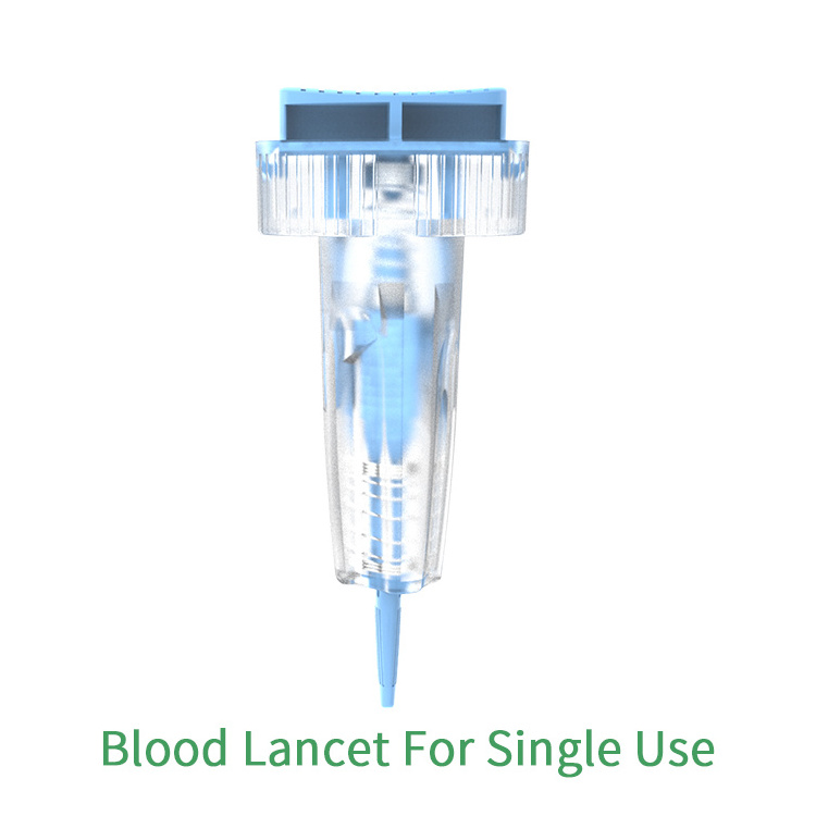 Single Use For Medical Plastic Sterile Disposable 17G 18G 21G 23G 28G Stainless Steel Blood Needle Safety Lancet