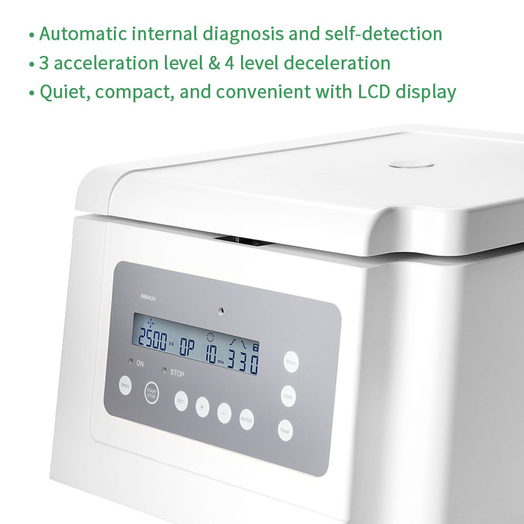 Lab Machine LCD Display For Blood Collection Tubes Centrifuge Tubes Multi-purpose Low Speed Centrifuge