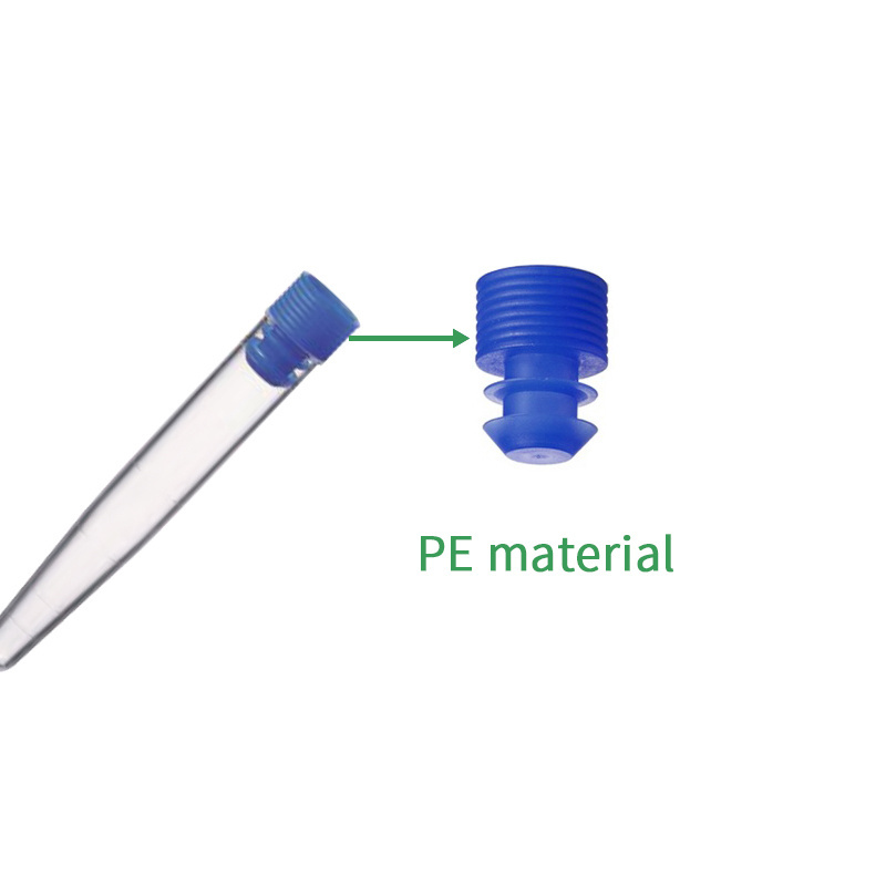 Laboratory Specimen Plastic Multi Color 12mm 13mm 16mm Test Tube Flange Cap