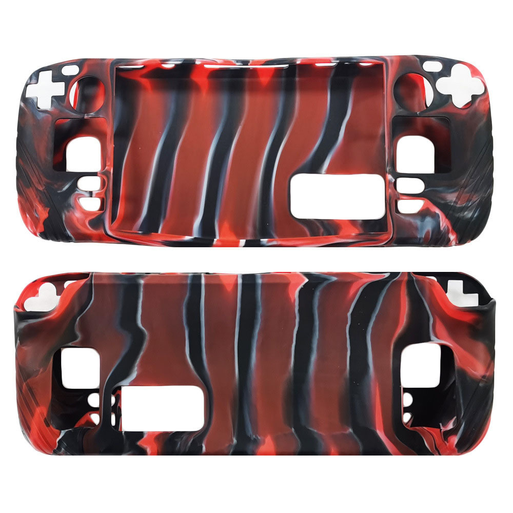 Camo Camouflage Silicone Comfortable Gel Protective Skin Case for Steam Deck Game Handle Controller Sleeve Game Accessories