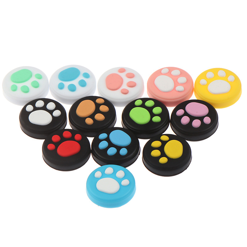 Wholesale Anti-slip Cat Claw Paw Silicone Thumb Grip Thumb stick Cap Case for Nintendo Switch Lite OLED Joy-Con Thumbstick Cover