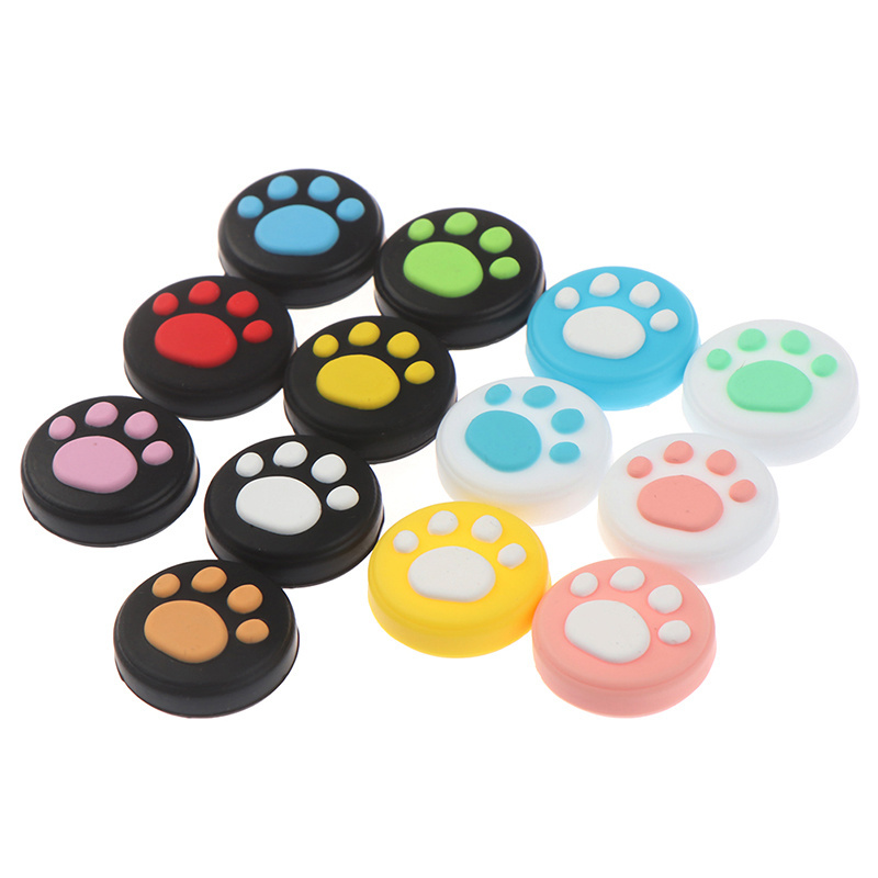 Wholesale Anti-slip Cat Claw Paw Silicone Thumb Grip Thumb stick Cap Case for Nintendo Switch Lite OLED Joy-Con Thumbstick Cover