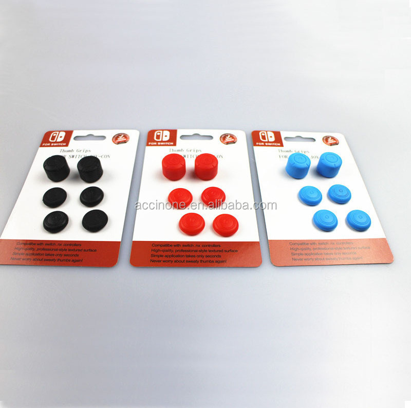 6 in 1 Extended Silicone Thumb Grips For Nintend Switch Joy-con Controller Joystick Cap Set Thumbstick Caps Case Cover