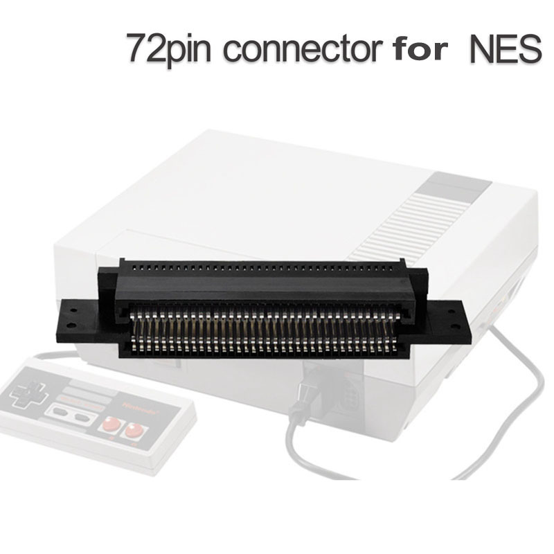 72 Pin 72 Pins Connector Adapter Game Cartridge Slot Connector For NES FC Famicom Console Repair Parts FAST SHIP