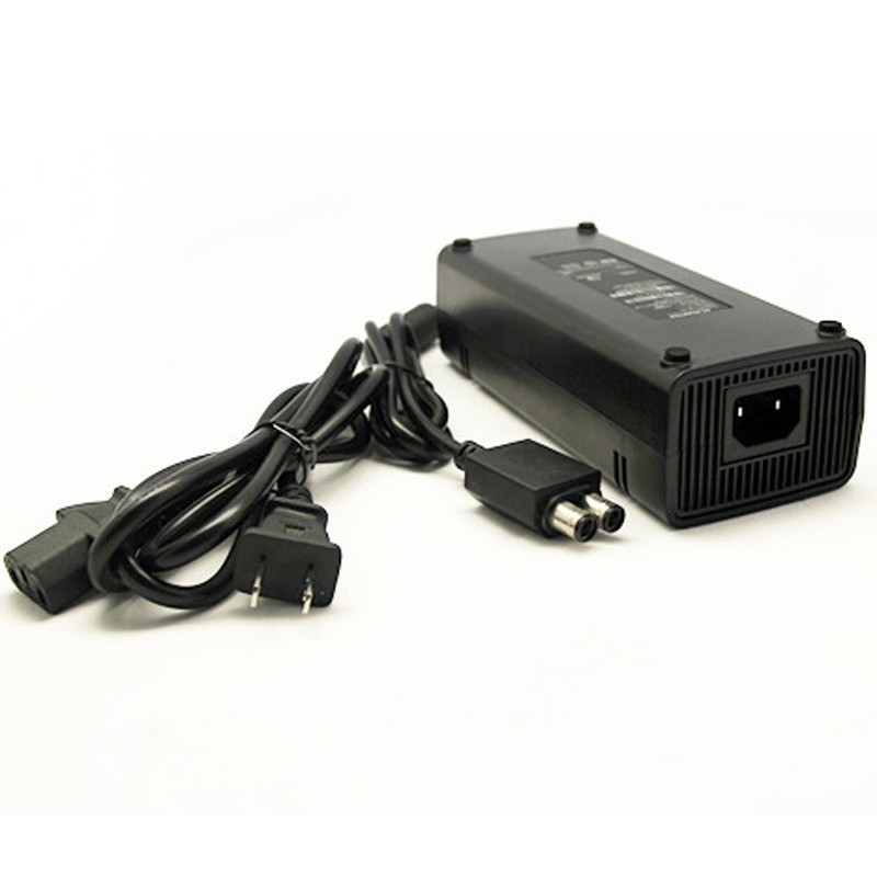 Black US EU Plug 135W 12V Power Supply Cord Charge Charging Charger with Cable for Xbox 360 Slim AC Adapter High Quality