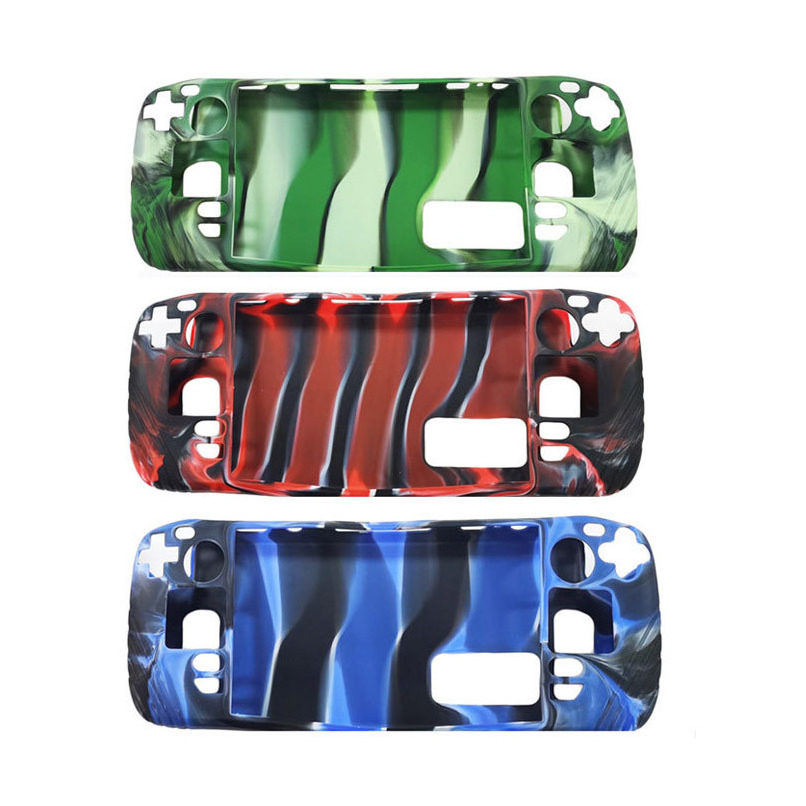 Camo Camouflage Silicone Comfortable Gel Protective Skin Case for Steam Deck Game Handle Controller Sleeve Game Accessories