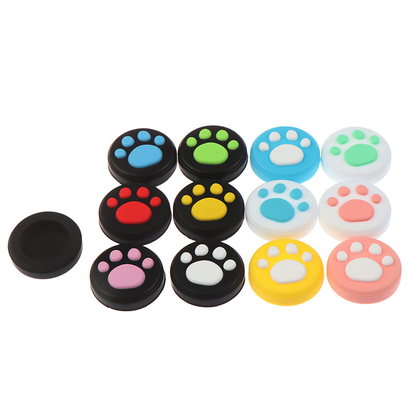 Wholesale Anti-slip Cat Claw Paw Silicone Thumb Grip Thumb stick Cap Case for Nintendo Switch Lite OLED Joy-Con Thumbstick Cover