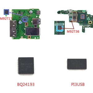 Original new IC For Nintend NS Switch motherboard Image power IC M92T36 Battery Charging IC AV Chip BQ24193 M92T17 P13USB M92T55