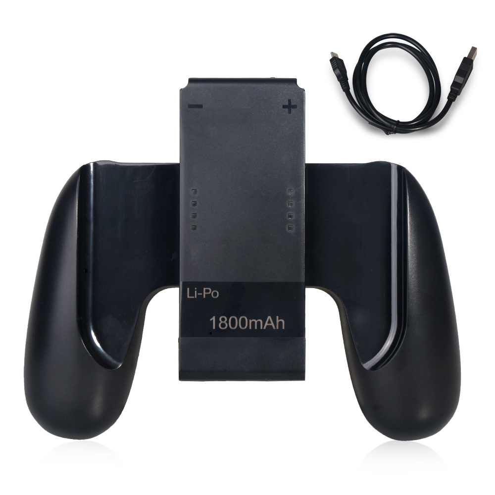 Charging Grip for Nintend Switch Joy-con Charger Charging Dock with 80cm Charging Cable Built-in 1800mAh Battery