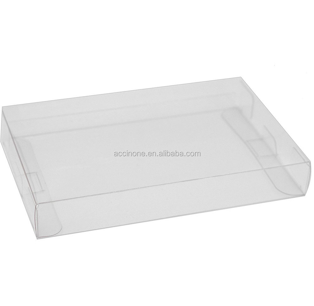 Clear Case Sleeve Dust Cover Box for Super Nintendo SNES N64 Cartridge Box Protector