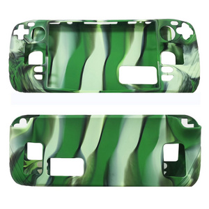 Camo Camouflage Silicone Comfortable Gel Protective Skin Case for Steam Deck Game Handle Controller Sleeve Game Accessories