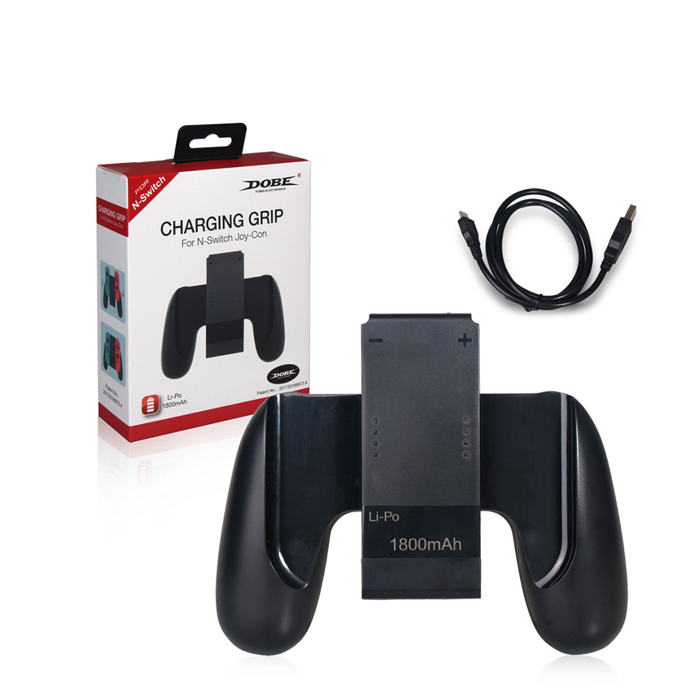 Charging Grip for Nintend Switch Joy-con Charger Charging Dock with 80cm Charging Cable Built-in 1800mAh Battery