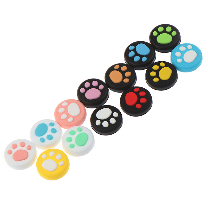 Wholesale Anti-slip Cat Claw Paw Silicone Thumb Grip Thumb stick Cap Case for Nintendo Switch Lite OLED Joy-Con Thumbstick Cover