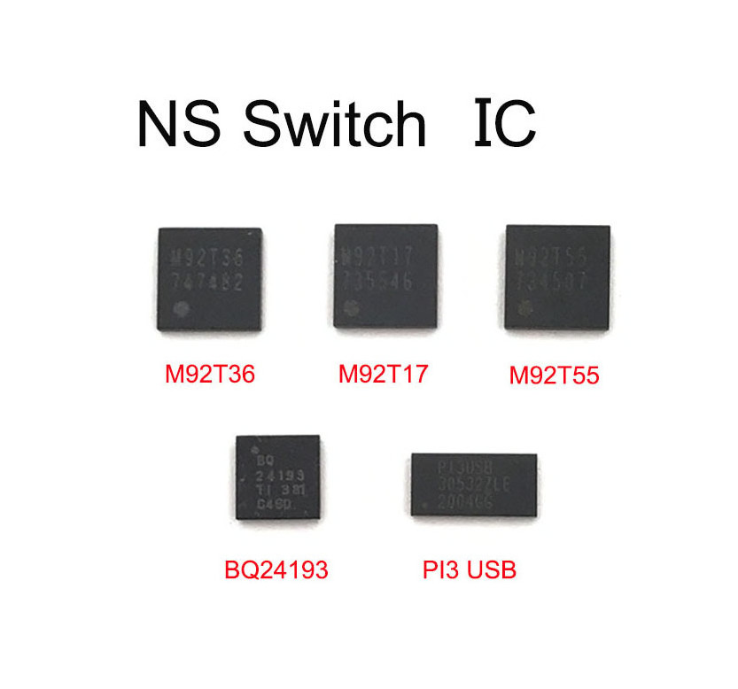 Original new IC For Nintend NS Switch motherboard Image power IC M92T36 Battery Charging IC AV Chip BQ24193 M92T17 P13USB M92T55