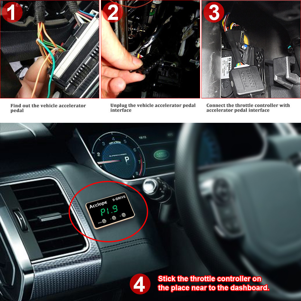 Acclope Electronic Throttle Controller 9 MODE Pedal Accelerator Fuel-efficient for BMW