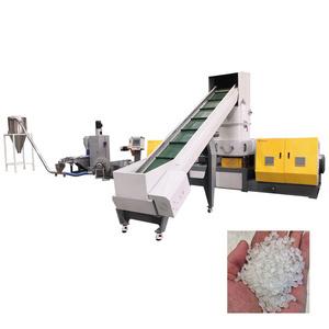 Recycled plastic film compactor extrusion pelletizing machine