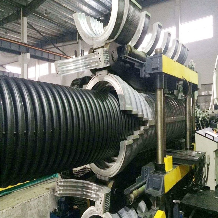 HDPE double wall corrugated pipe production line