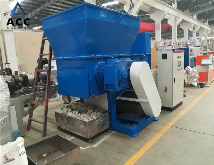 High-efficiency Plastic Shredder Machine/Single Shaft Shredder for plastic lumps