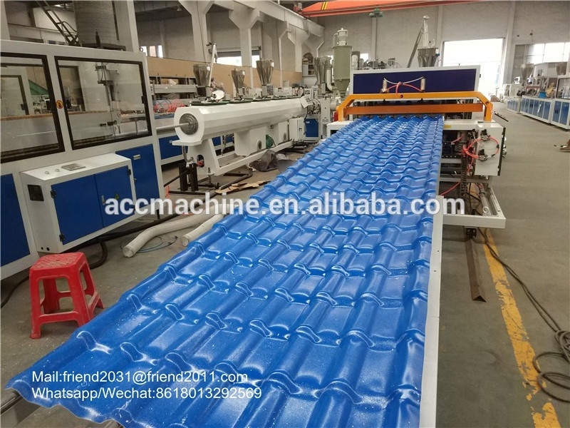 PVC Glazed Tile Roof Sheet extruder/Plate Extrusion Line Machine