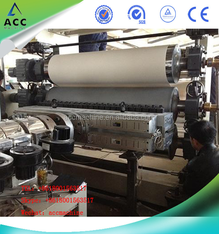 PVC Sheet/Film three rolls Calendering extruder production Line making machine