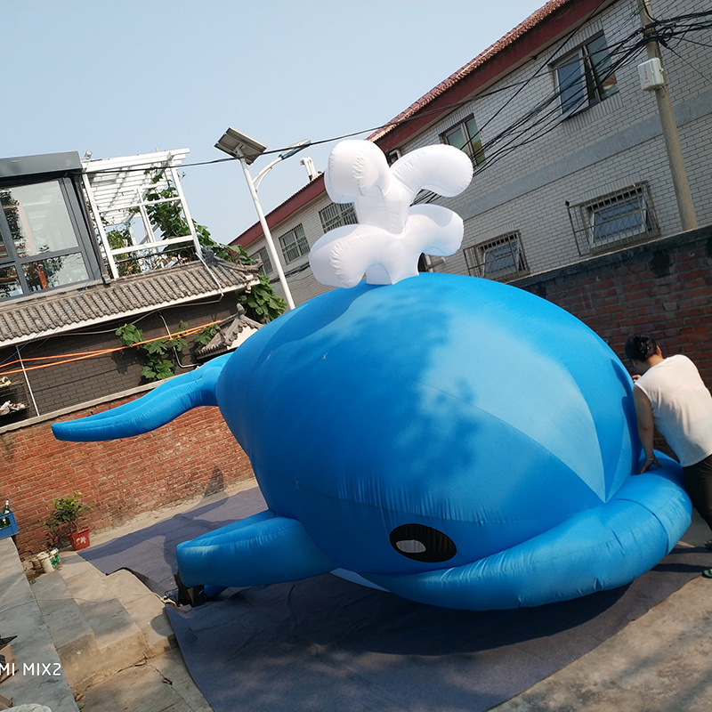 Factory custom advertising cartoon Inflatable characters Whale Shark inflatable dolphin for kids play event