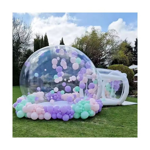 Outdoor Camping Wedding Party Used Transparent Igloo Dome Tent PVC Globe Clear Inflatable Bubble Tent House