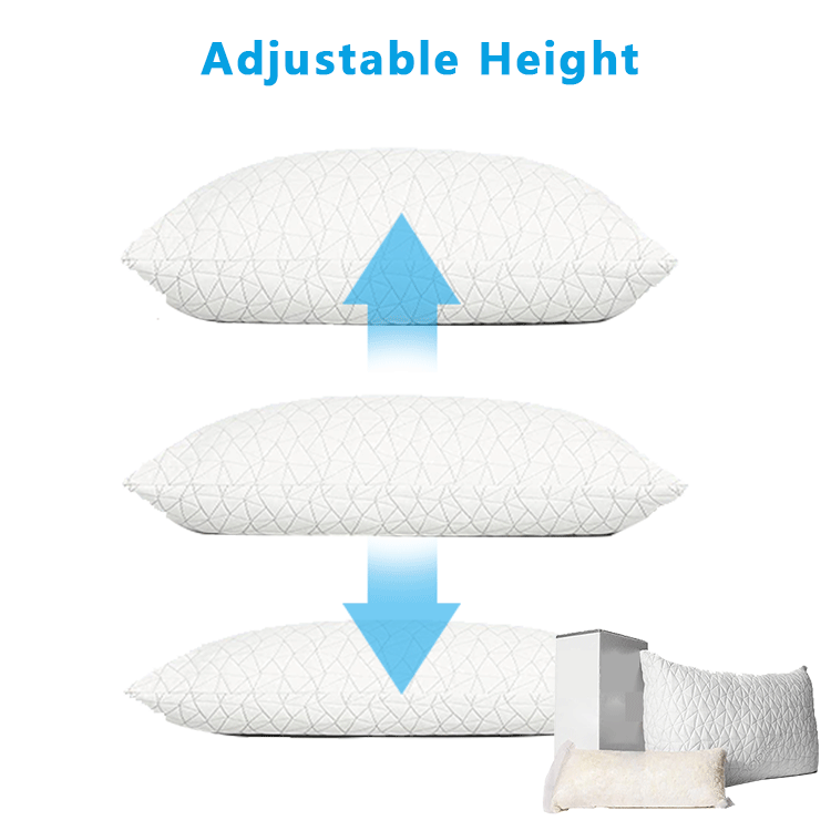 Royal Therapy Pillow Bamboo Fiber Orthopedic Gel Contour Memory Foam Pillow For Neck Pain Relief