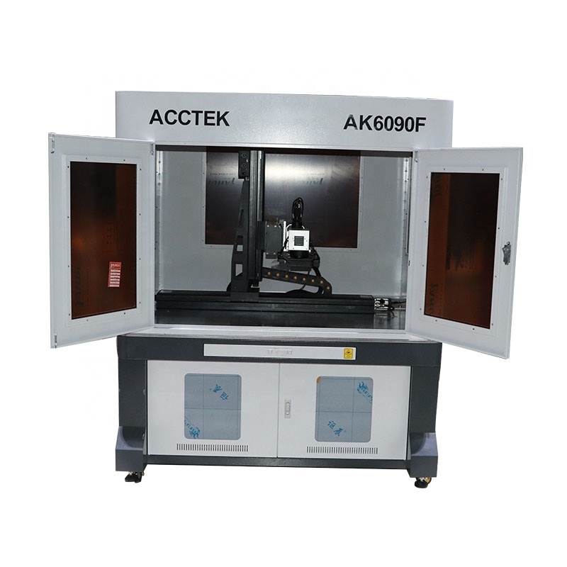 Big size rotary axis 50w raycus fiber laser marking machine fiber laser lighter/pen marking machine