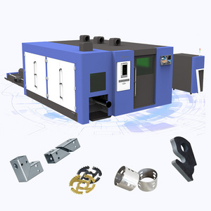 Full enclosed small size sheet metal CE 1500w 2000W high precision fiber laser cutting machine