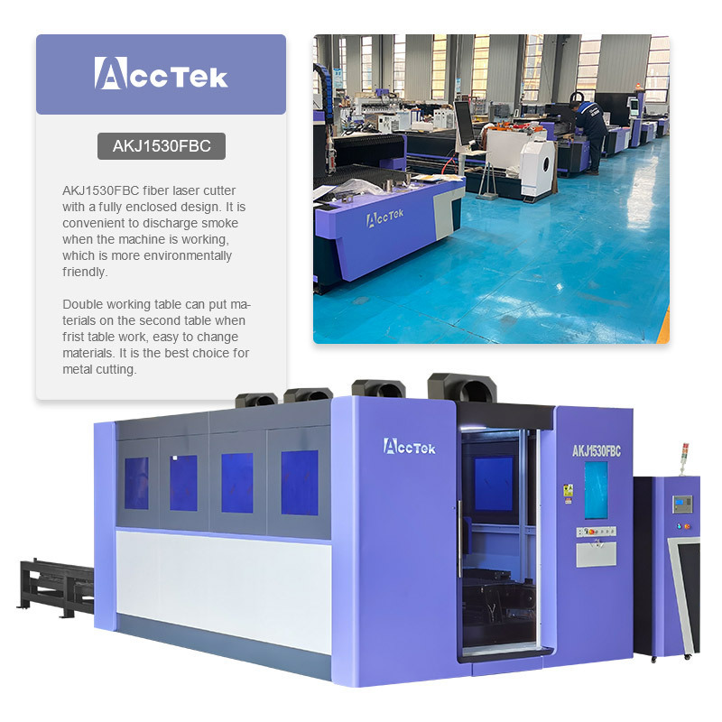 Fiber Laser Cutter 3015 3000W Full Closed Exchange Table Metal Steel Laser Cutting Machine Copper Brass Stainless Steel