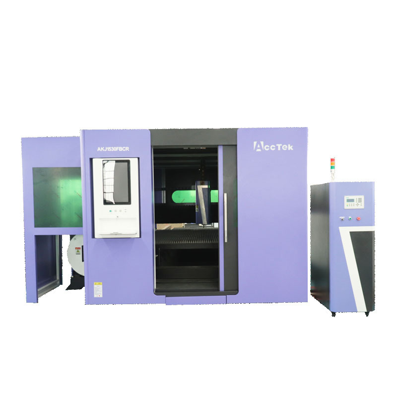 Fiber Laser Cutting Machine For Metal Plate And Tube Enclosed Fiber Laser Cutting Machine with Exchange Table