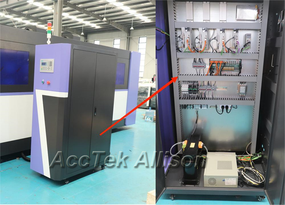 AccTek Heavy Duty Enclosed Type Full Cover 3015 4020 Fiber Metal Sheet Laser Cutter Cutting Machines for Sale